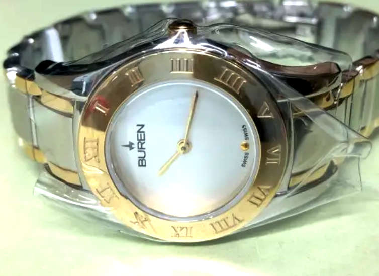 BUREN Two-Tone Roman GP Dial Ladies Watch